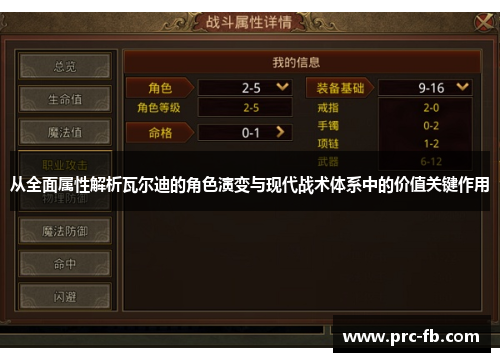 从全面属性解析瓦尔迪的角色演变与现代战术体系中的价值关键作用 从全面属性解析瓦尔迪的角色演变与现代战术体系中的价值关键作用
